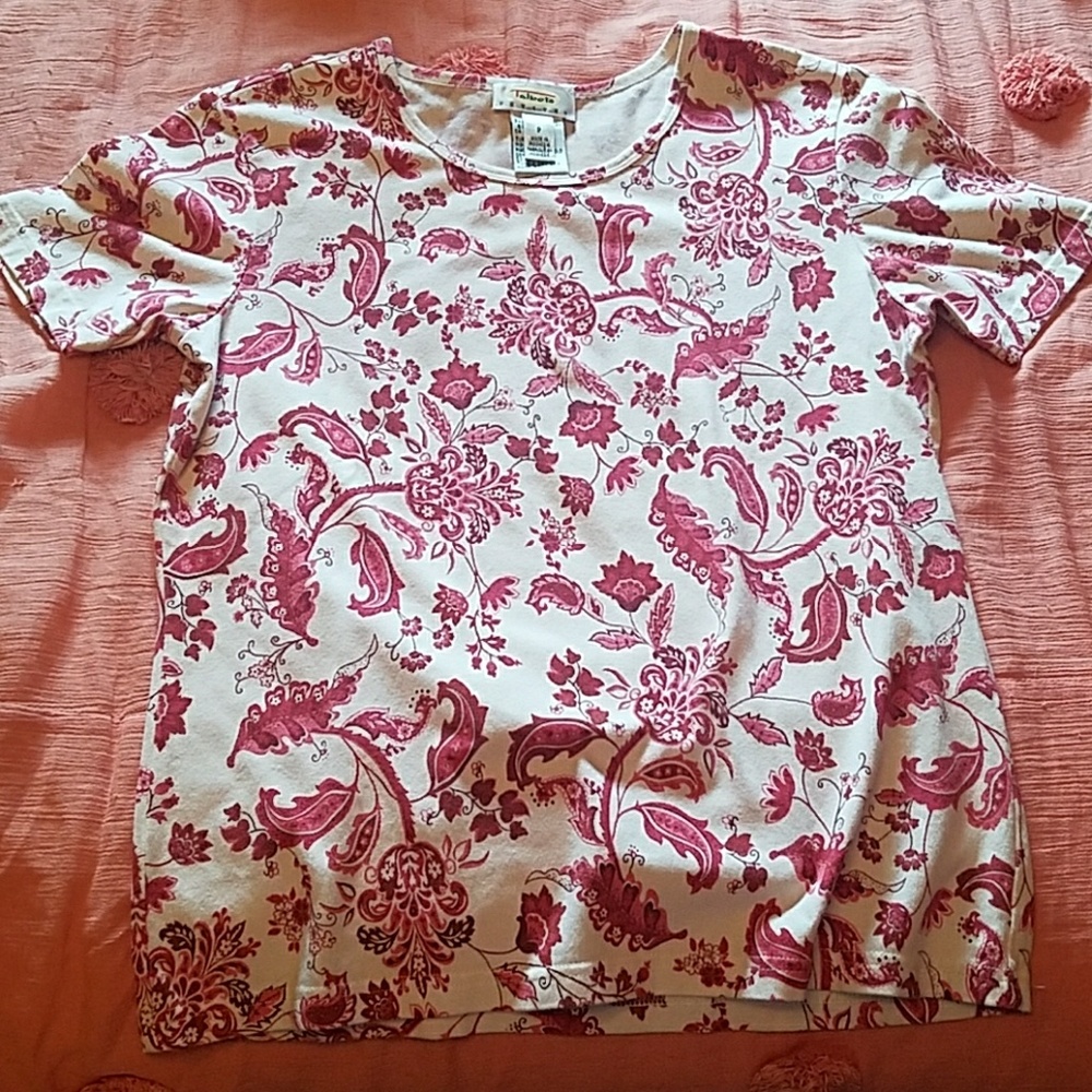 Talbots petite floral shirt
